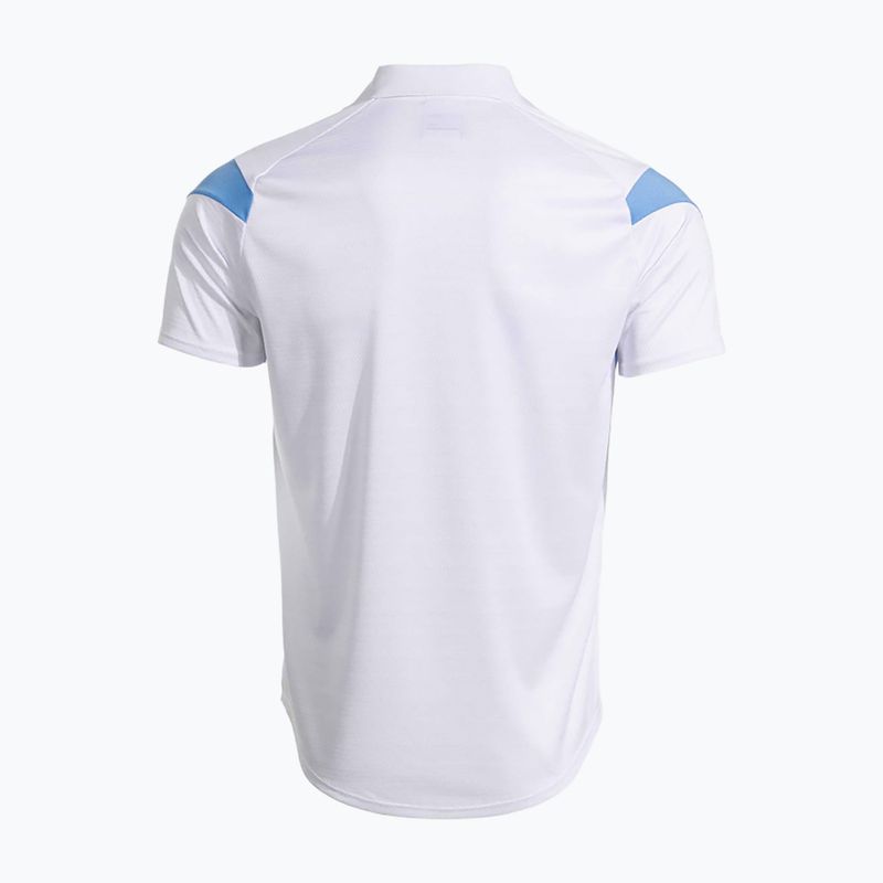 Camicia da tennis da uomo Joma Montreal bianco/azzurro 3