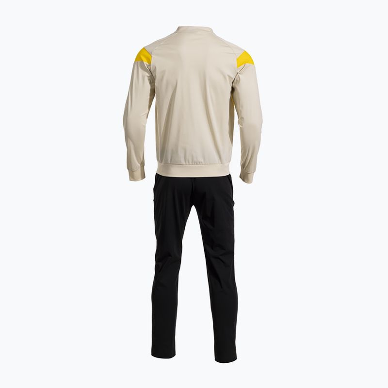 Tuta da ginnastica da uomo Joma Montreal beige/nero 2