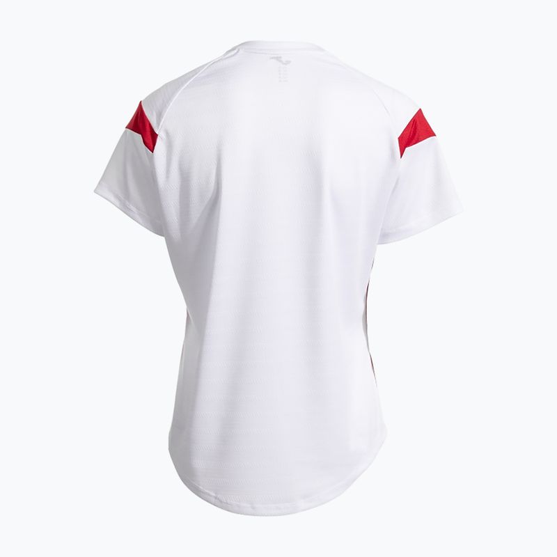 Maglietta da tennis donna Joma Montreal bianco / rosso 2