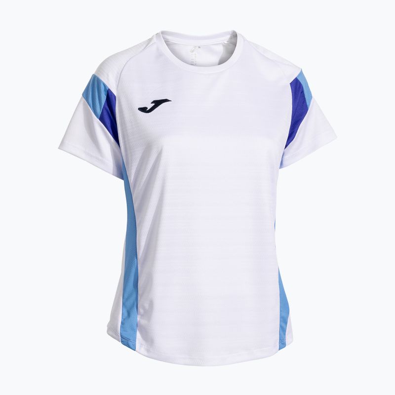 Maglietta da tennis da donna Joma Montreal bianco/blu cielo 2