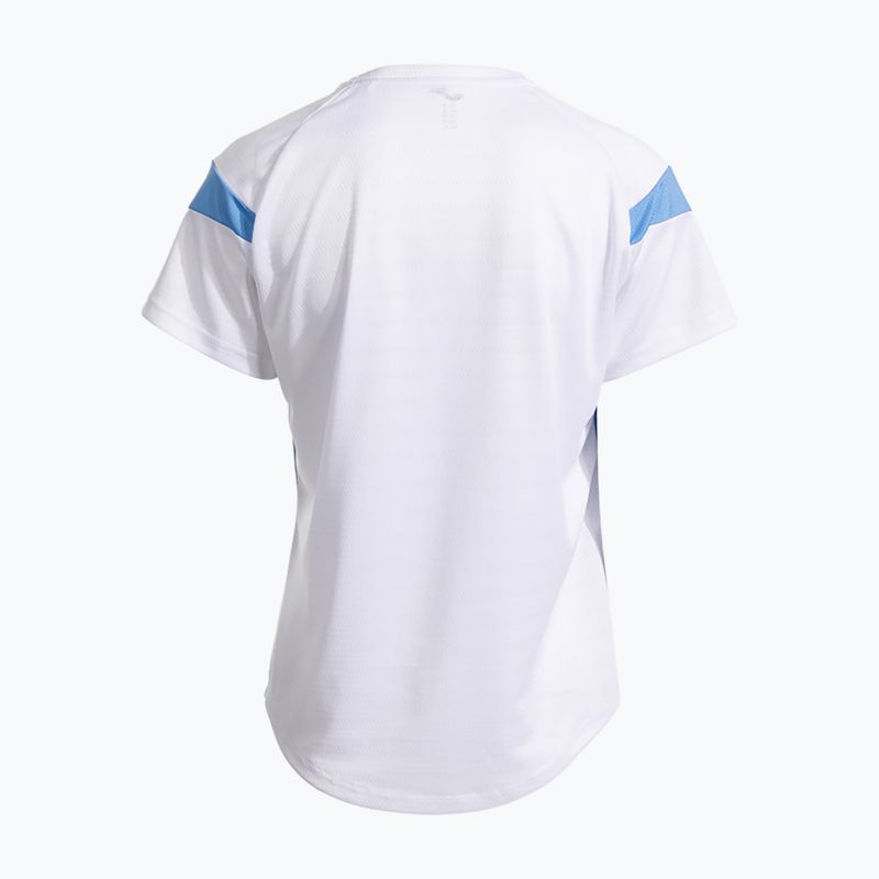 Maglietta da tennis da donna Joma Montreal bianco/blu cielo 3
