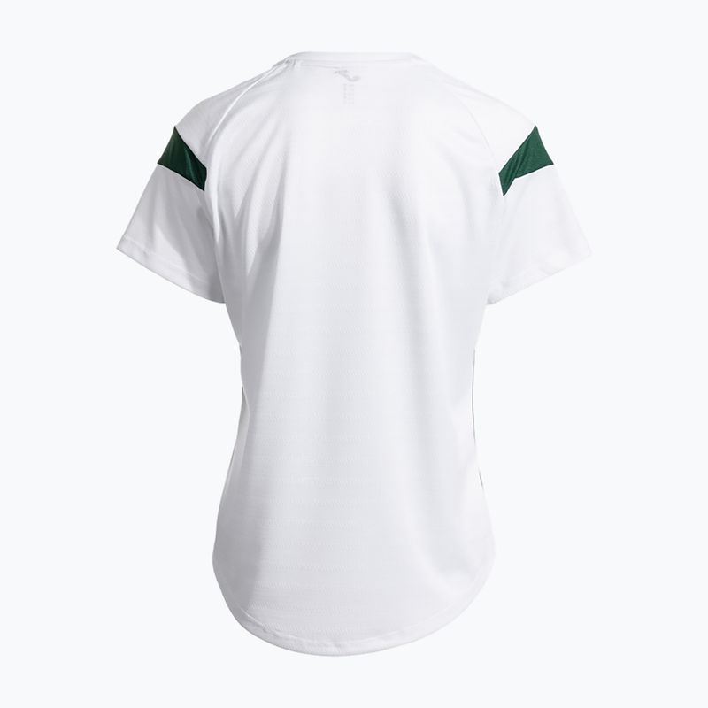 Maglietta da tennis da donna Joma Montreal bianco/verde 3
