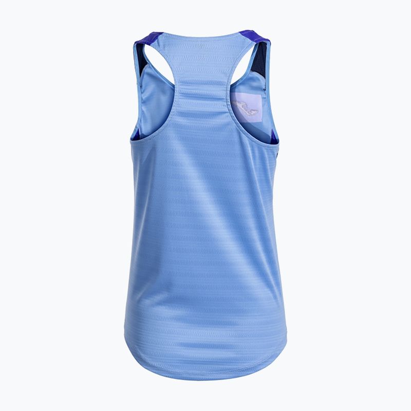 Maglietta da tennis da donna Joma Montreal blu cielo/marino scuro 2