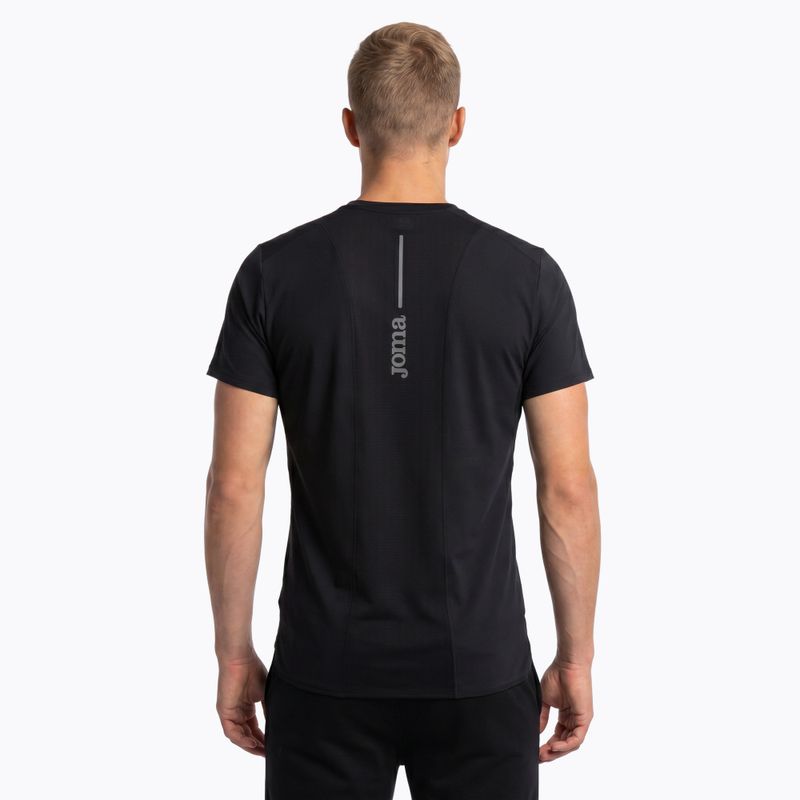 Maglia da corsa Joma R-City da uomo, nero 3