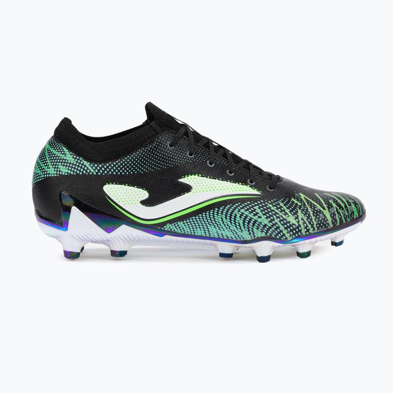 Scarpe da calcio Joma Striker Top FG da uomo, nero/verde 8