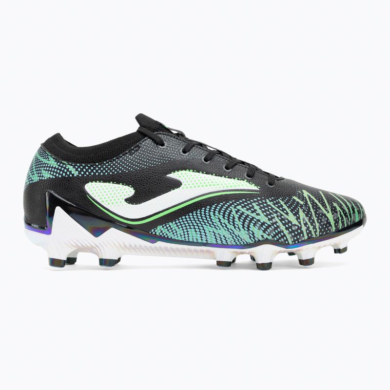 Scarpe da calcio Joma Striker Top FG da uomo, nero/verde 2