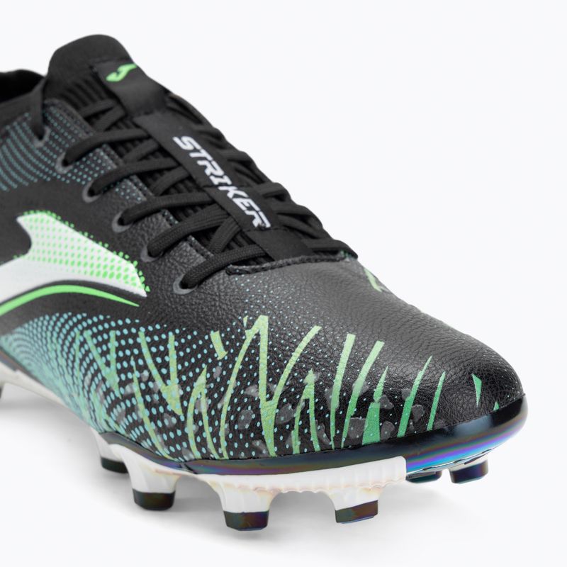 Scarpe da calcio Joma Striker Top FG da uomo, nero/verde 7