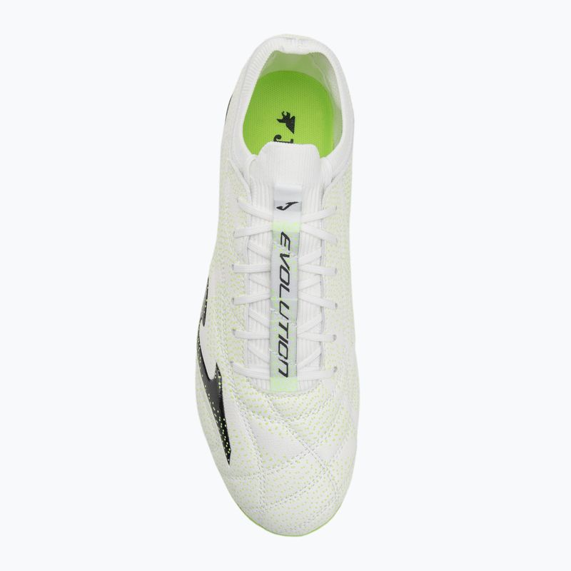 Scarpe da calcio da uomo Joma Evolution Top FG bianco/nero 5