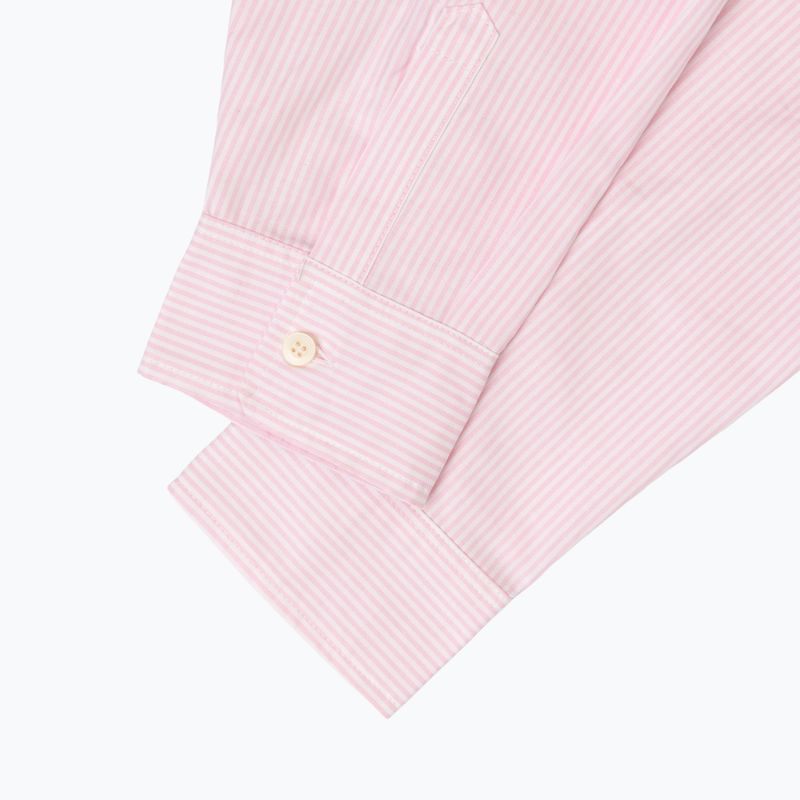 Camicia donna Kaotiko Stripes Dark People rosa/bianco 4
