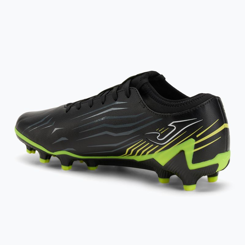 Scarpe da calcio Joma Propulsion FG uomo nero/giallo fluo 3
