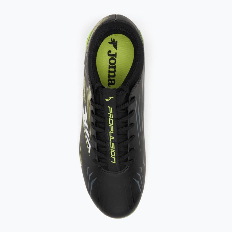 Scarpe da calcio Joma Propulsion FG uomo nero/giallo fluo 5