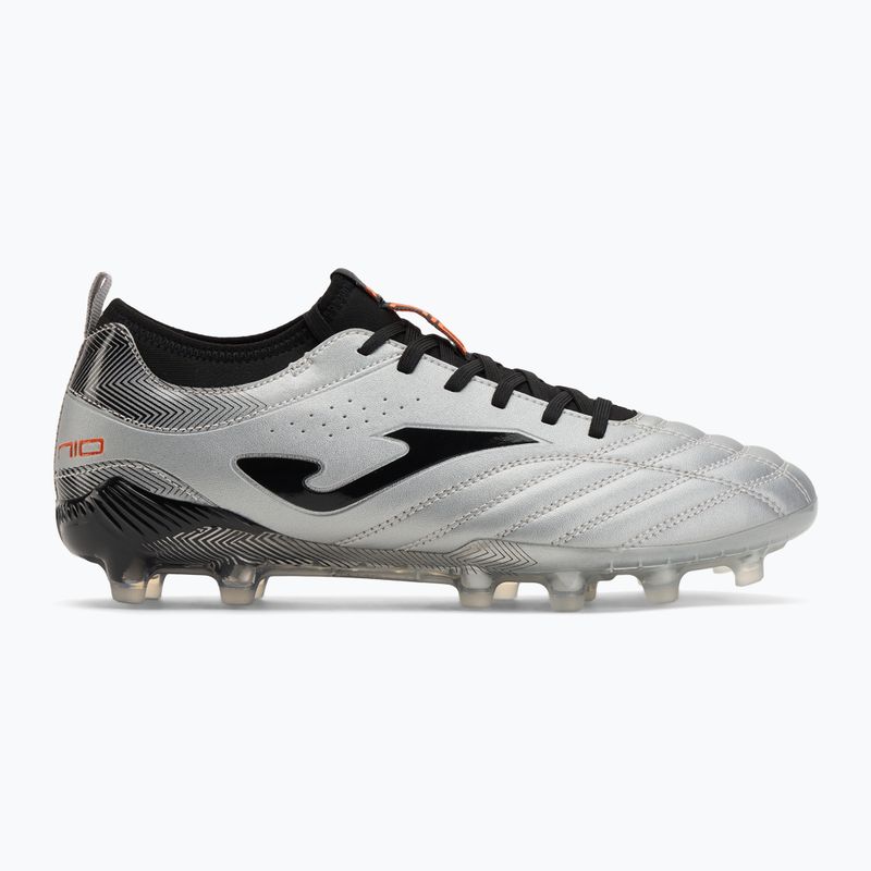 Scarpe da calcio Joma Numero-10 FG da uomo, grigio/nero 2