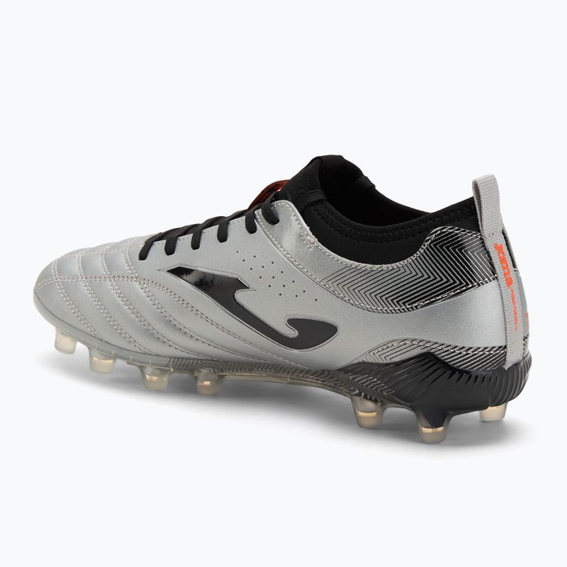 Scarpe da calcio Joma Numero-10 FG da uomo, grigio/nero 3