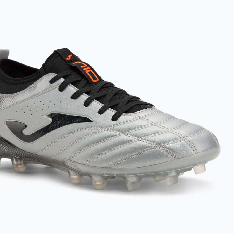 Scarpe da calcio Joma Numero-10 FG da uomo, grigio/nero 7