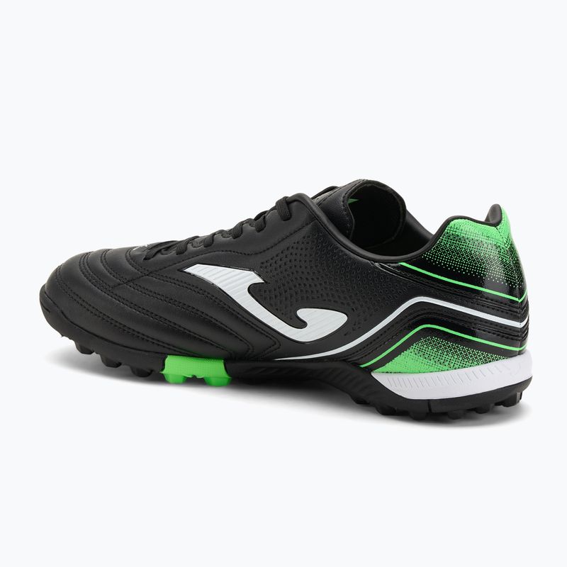 Scarpe da calcio Joma Aguila TF da uomo, nero/verde fluoro 3