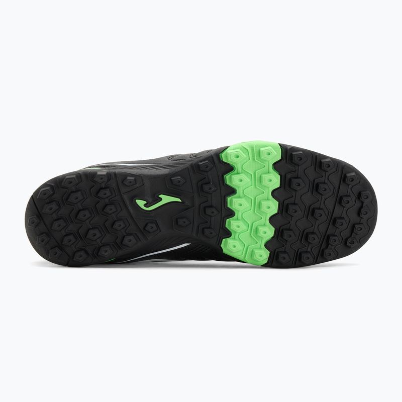Scarpe da calcio Joma Aguila TF da uomo, nero/verde fluoro 4