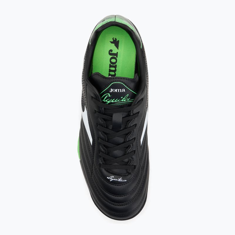 Scarpe da calcio Joma Aguila TF da uomo, nero/verde fluoro 5
