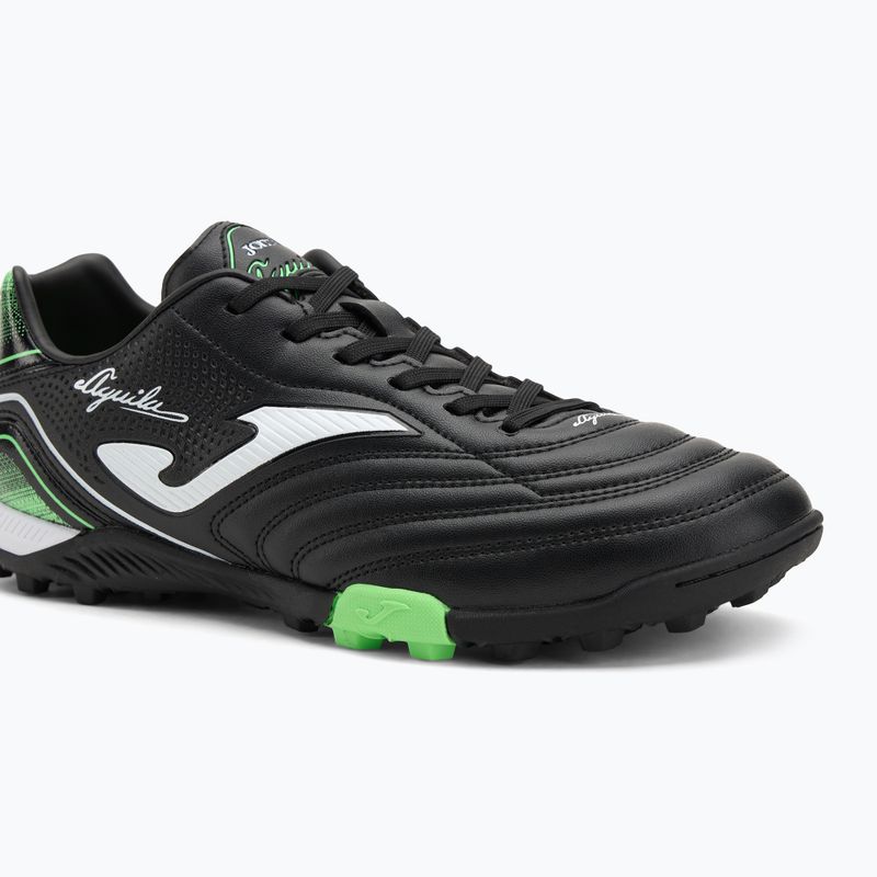 Scarpe da calcio Joma Aguila TF da uomo, nero/verde fluoro 7