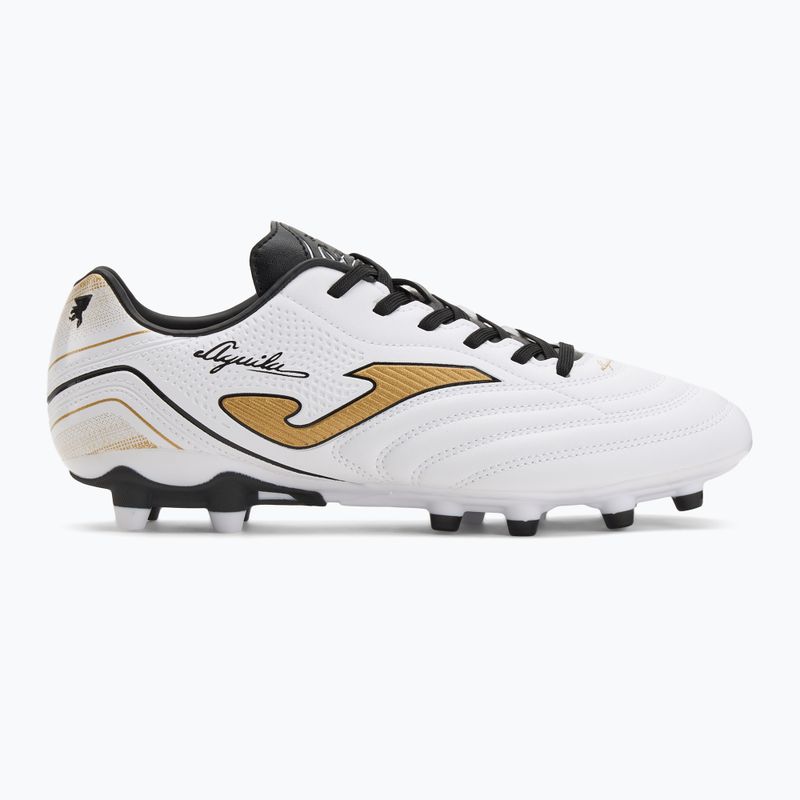Scarpe da calcio Joma Aguila FG bianco/oro da uomo 2