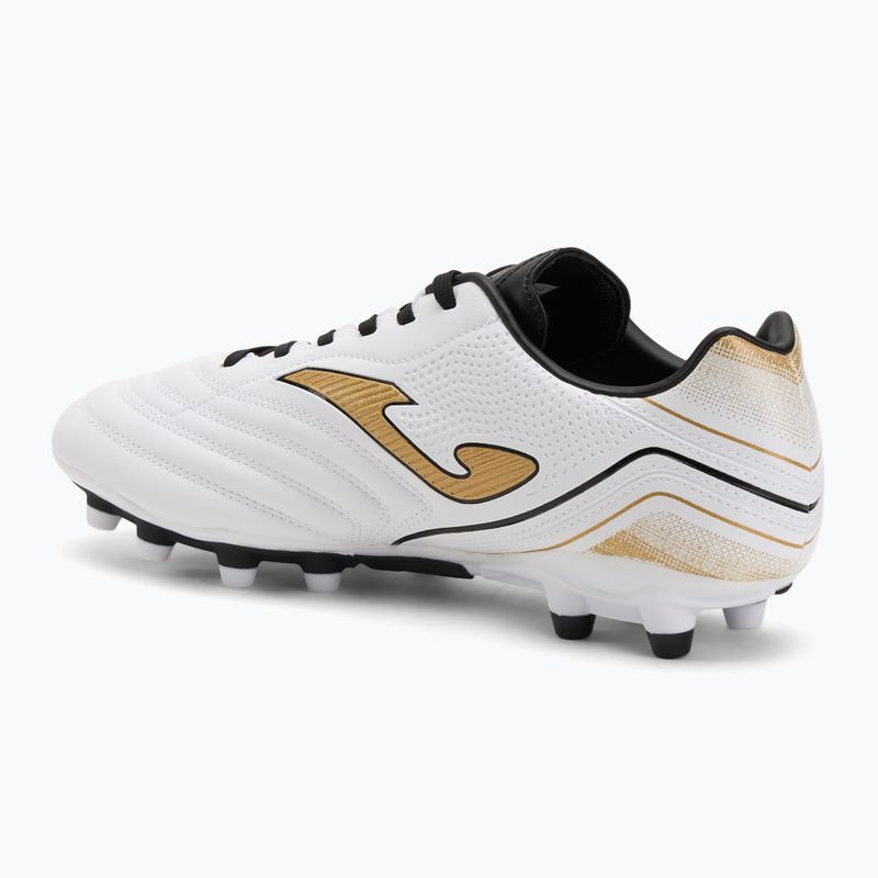 Scarpe da calcio Joma Aguila FG bianco/oro da uomo 3