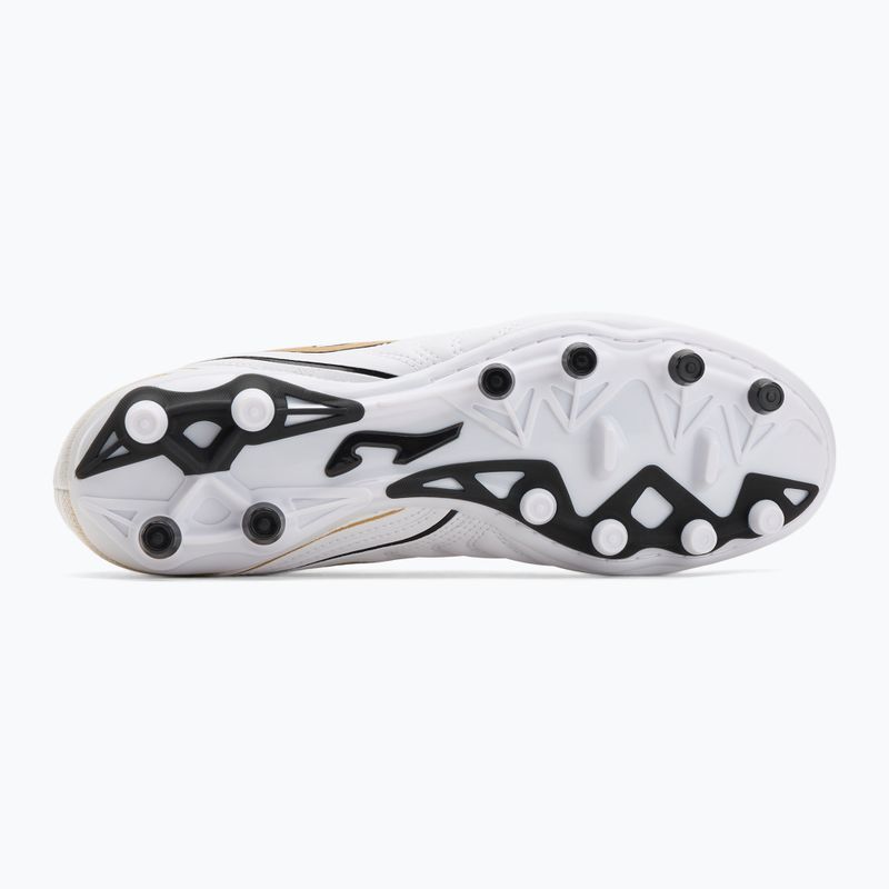 Scarpe da calcio Joma Aguila FG bianco/oro da uomo 4