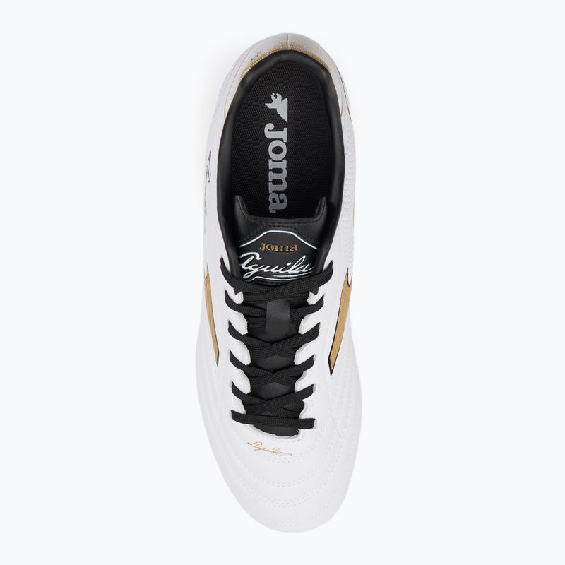 Scarpe da calcio Joma Aguila FG bianco/oro da uomo 5