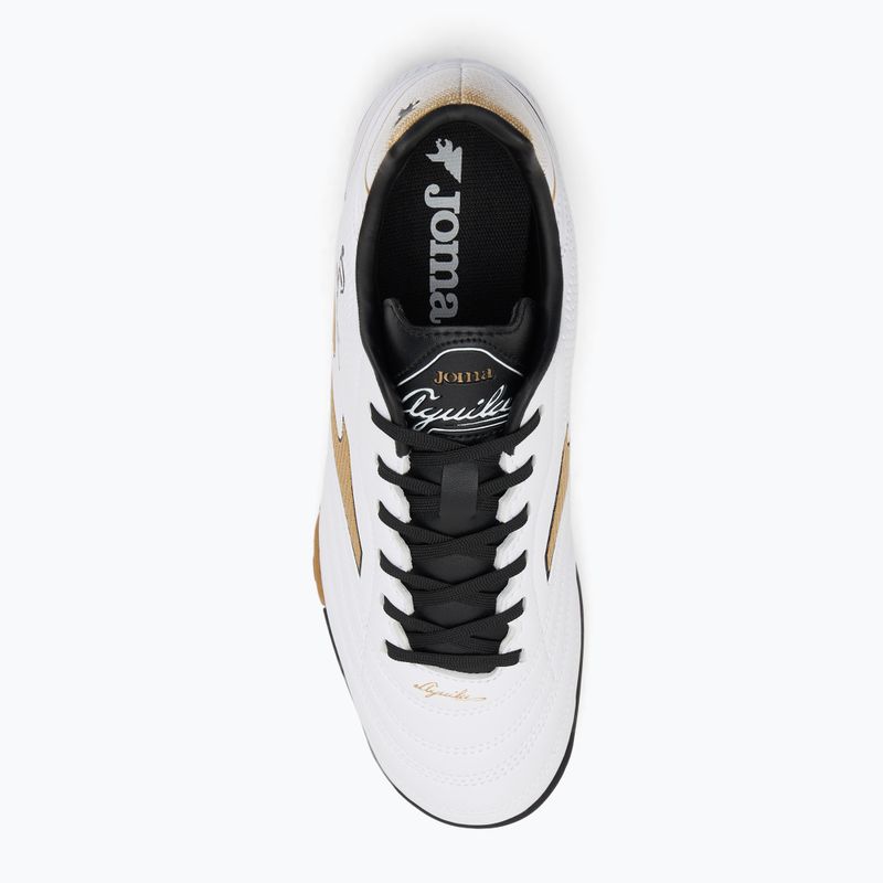 Scarpe da calcio Joma Aguila TF da uomo bianco/oro 5