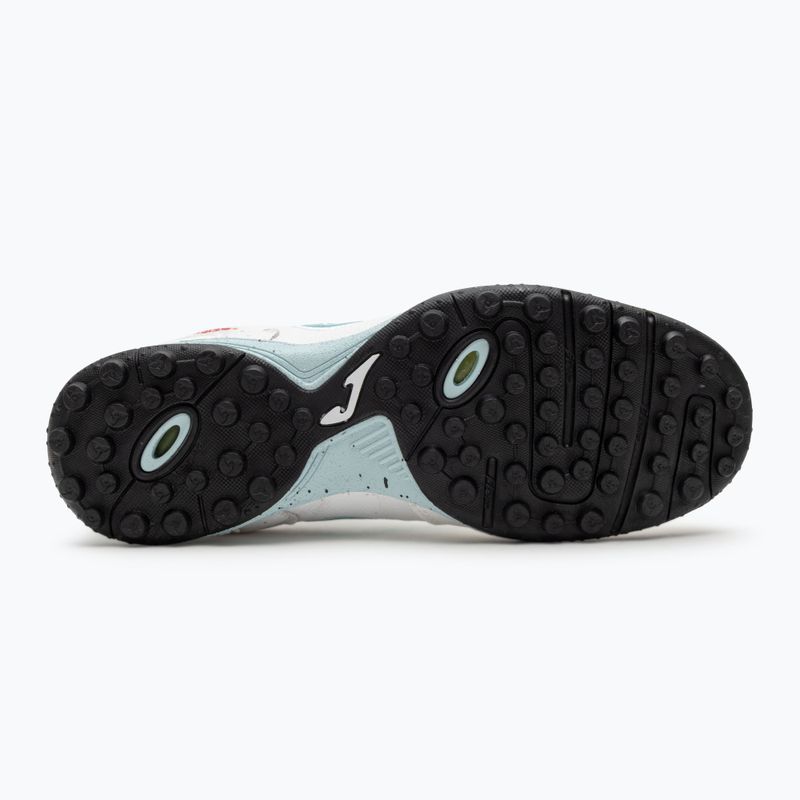 Scarpe da calcio da uomo Joma Top Flex TF bianco/turchese 4