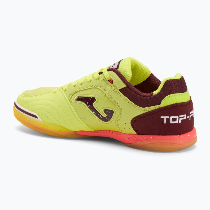 Scarpe da calcio da uomo Joma Top Flex IN fluor giallo/viola 3