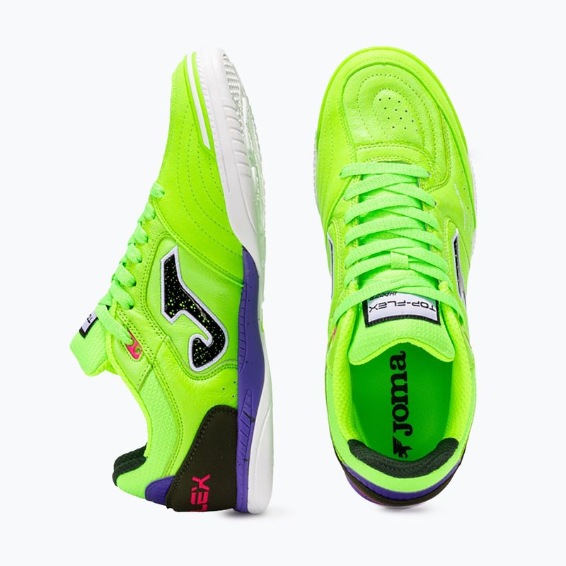 Scarpe da calcio da uomo Joma Top Flex IN fluor verde 11