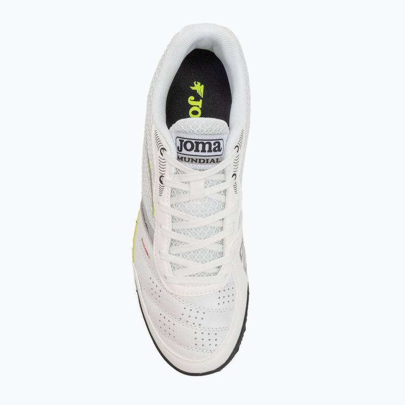 Scarpe da calcio da uomo Joma Mundial TF bianco 5