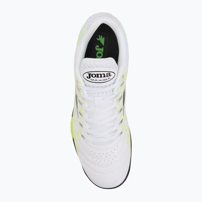 Scarpe da calcio Joma Maxima TF da uomo, bianco 5