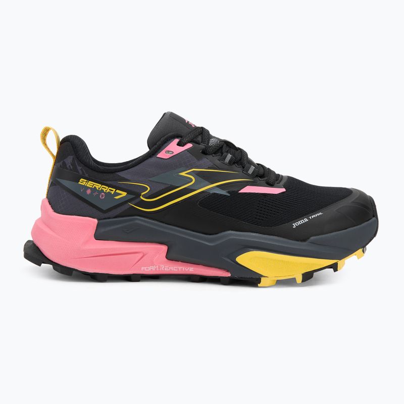 Scarpe da corsa da donna Joma Sierra Lady nero/rosa 2