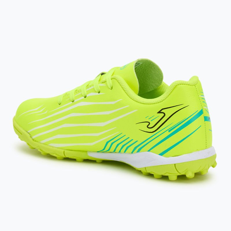 Scarpe da calcio Joma Propulsion Jr TF da bambino giallo fluoro 3
