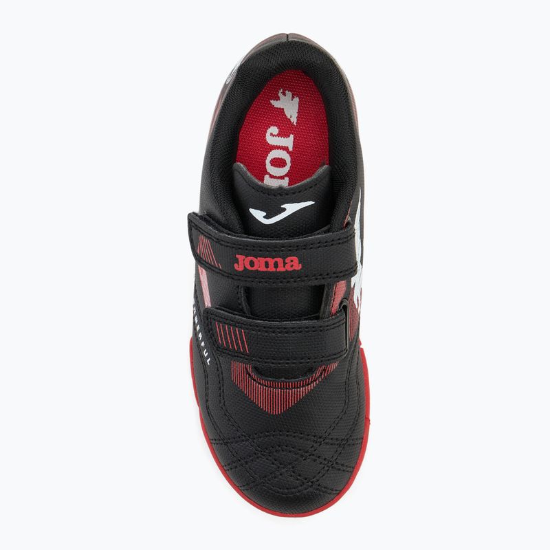 Scarpe da calcio Joma Powerful Jr TF per bambini, nero 5