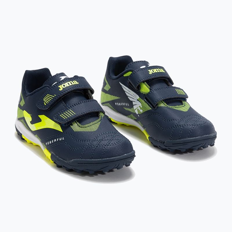 Scarpe da calcio Joma Powerful Jr TF per bambini blu navy 9