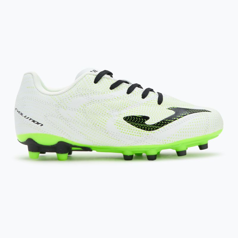 Scarpe da calcio per bambini Joma Evolution Jr FG bianche 2