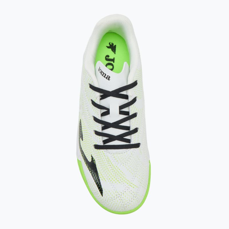 Scarpe da calcio per bambini Joma Evolution Jr IN bianche 5