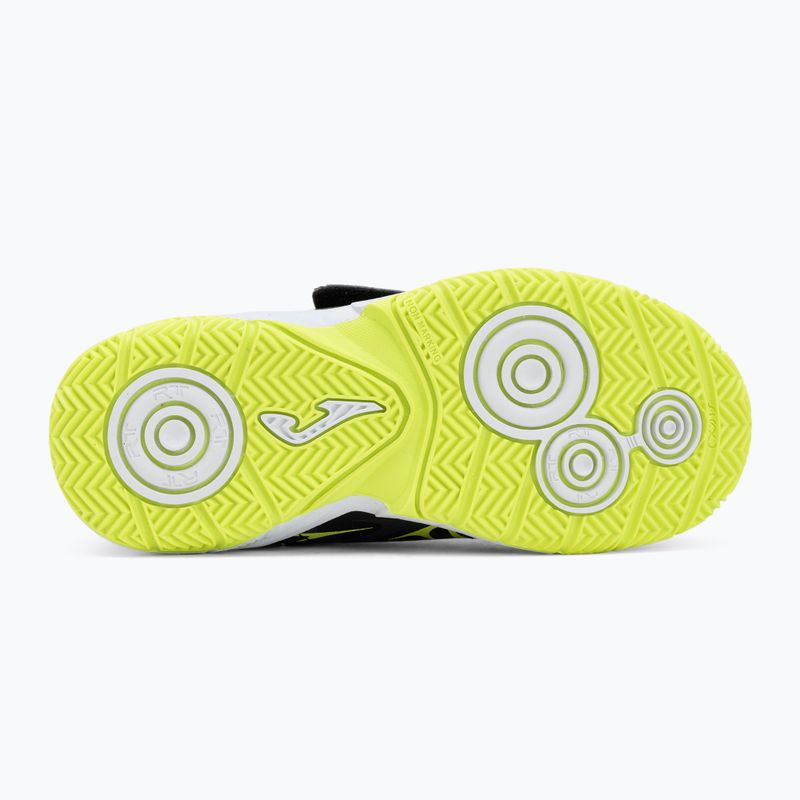 Scarpe da calcio per bambini Joma Super Copa Jr IN nero/giallo focato 4