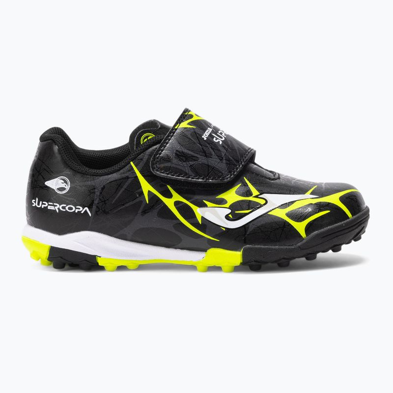 Scarpe da calcio Joma Super Copa Jr TF per bambini nero / giallo fluor 8