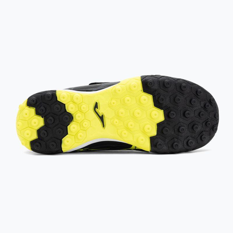Scarpe da calcio Joma Super Copa Jr TF per bambini nero / giallo fluor 4