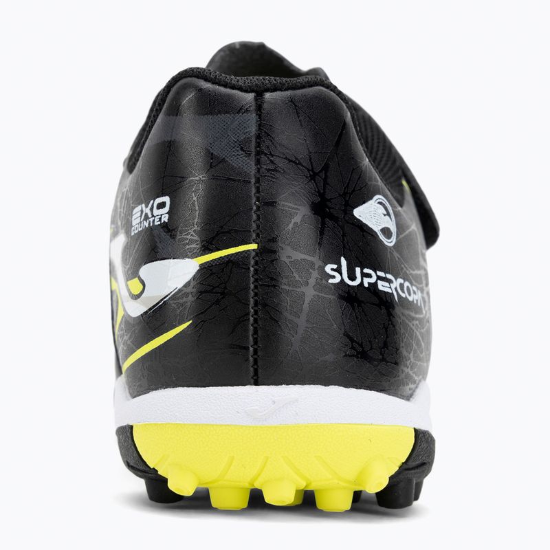 Scarpe da calcio Joma Super Copa Jr TF per bambini nero / giallo fluor 6