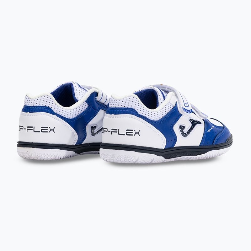 Scarpe da calcio per bambini Joma Top Flex Jr IN blu reale/bianco 10