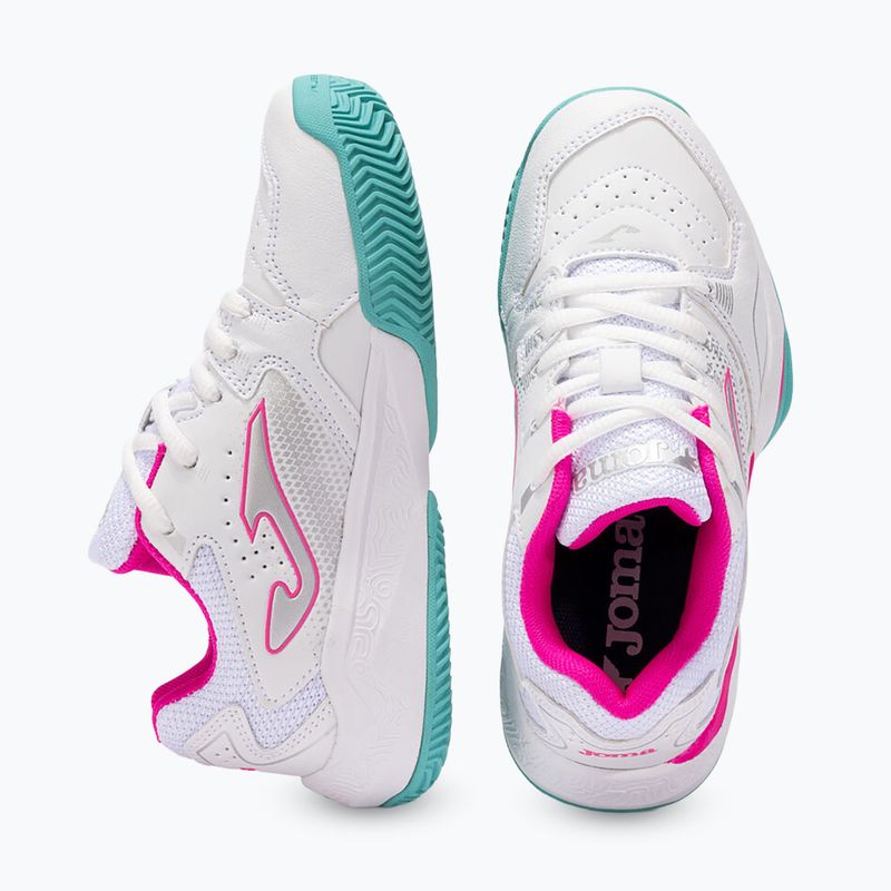 Scarpe da tennis per bambini Joma Master JR 1000 C white/fuchsia 4