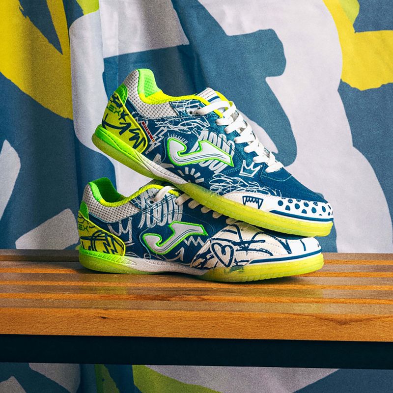 Scarpe da calcio uomo Joma Top Flex IN royal blue/pito 9