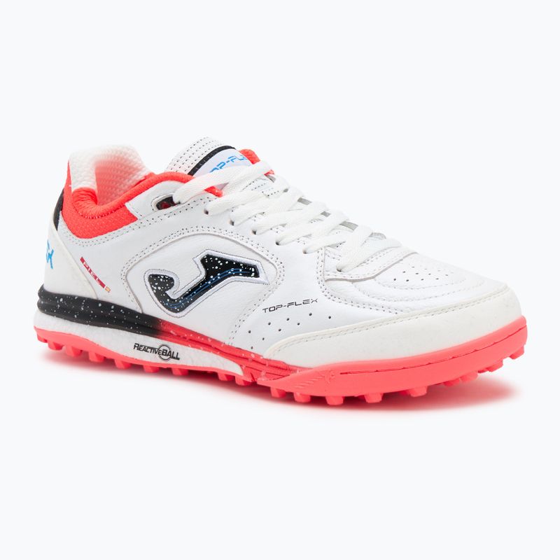 Scarpe da calcio Joma Top Flex Rebound TF uomo bianco / fluor coral