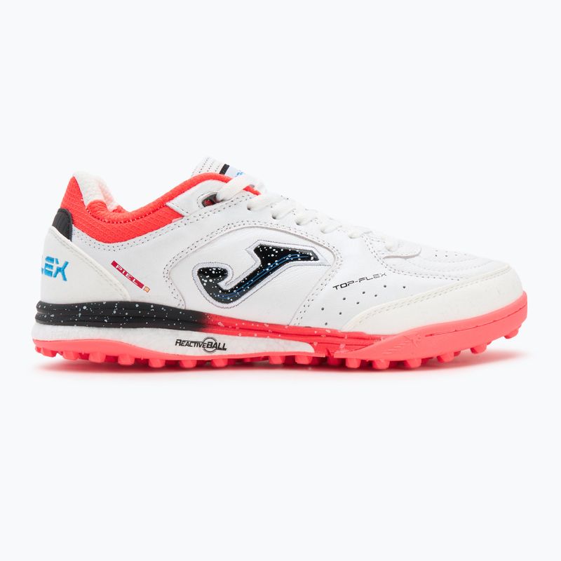 Scarpe da calcio Joma Top Flex Rebound TF uomo bianco / fluor coral 2