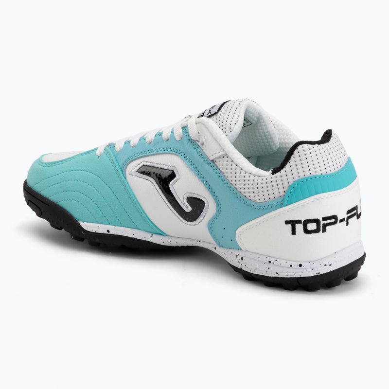 Scarpe da calcio da uomo Joma Top Flex 2642 TF fluor turquoise/white 3