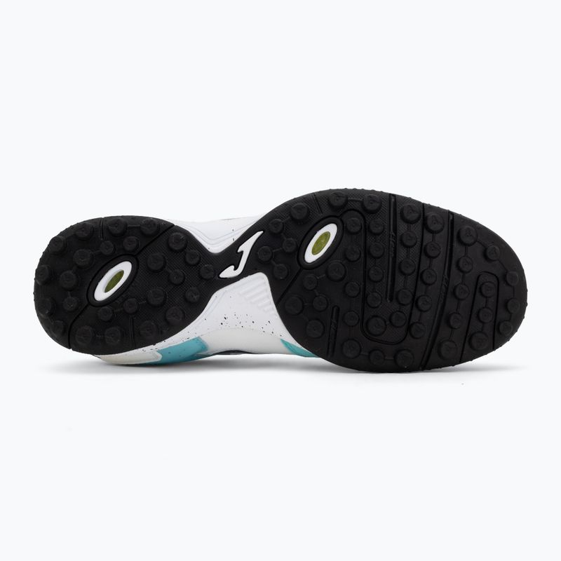 Scarpe da calcio da uomo Joma Top Flex 2642 TF fluor turquoise/white 4