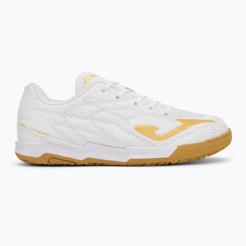Scarpe da calcio per bambini Joma Evolution Jr 2602 IN white 2